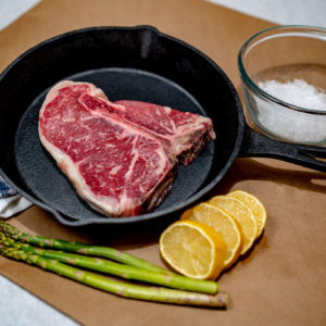 This photo is of a T-bone Steak