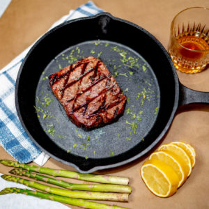 Photo of a cooked flatiron steak