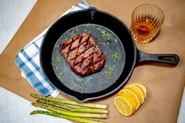 Photo of a cooked flatiron steak